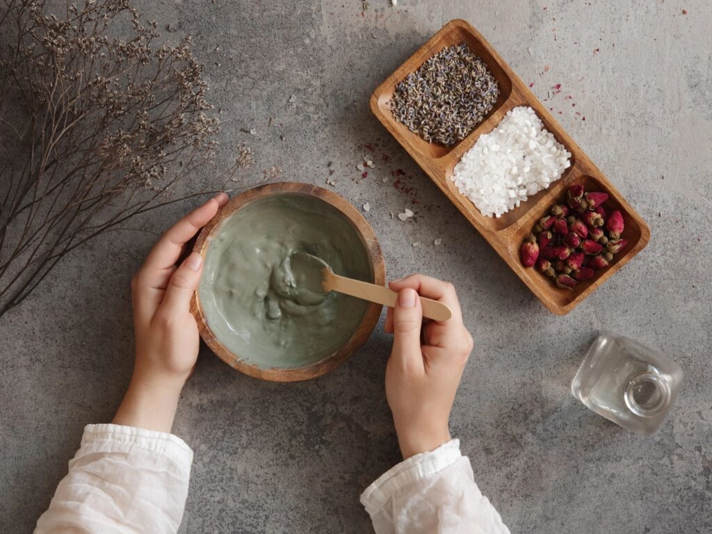 spa gifts flatlay