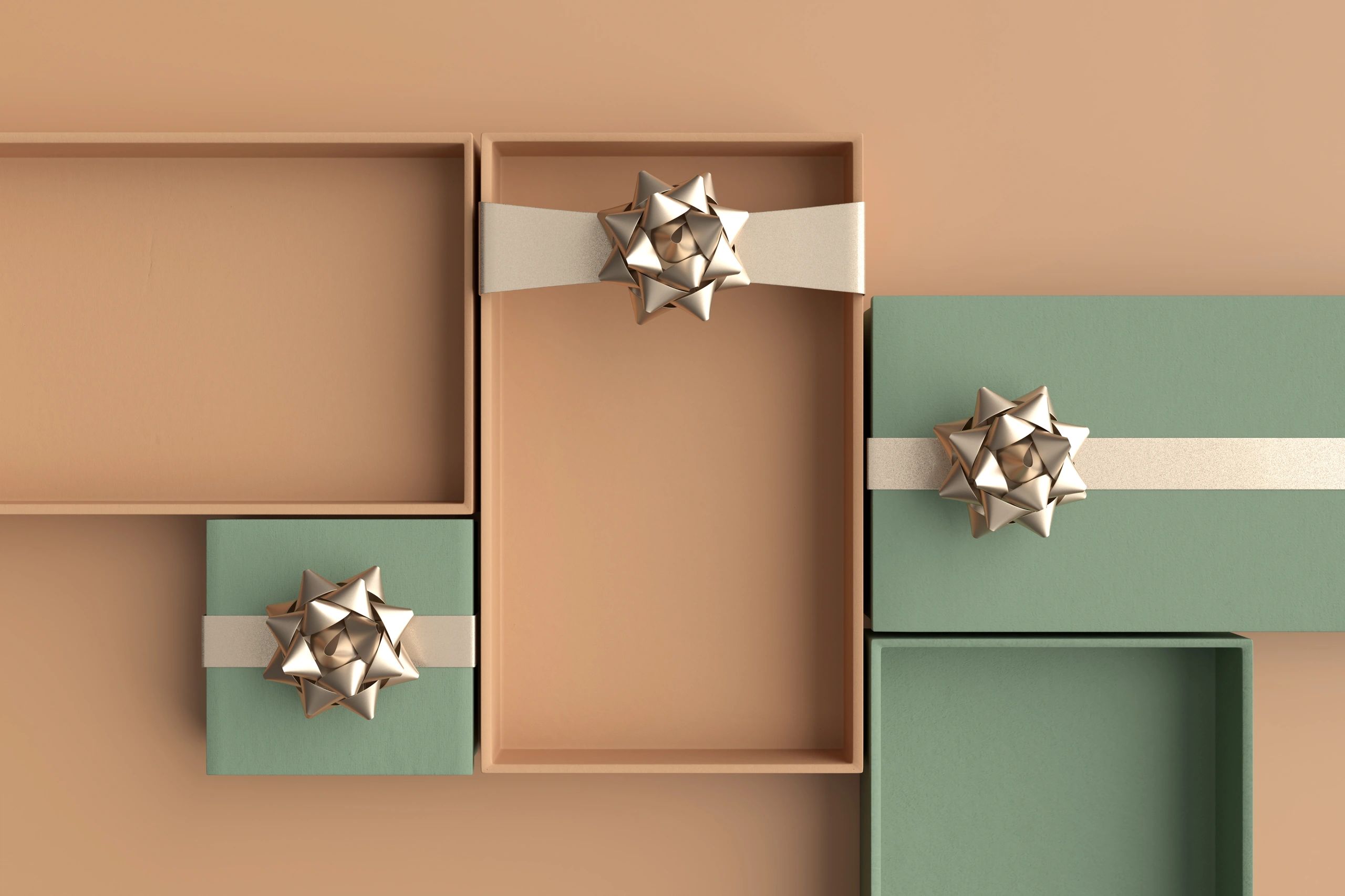 elegant gift box with ribbon, upscale, classic background